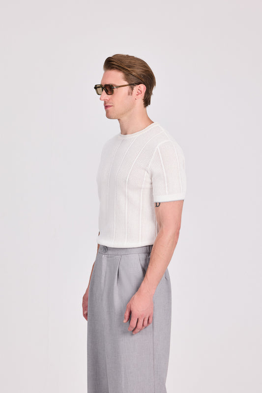 Knitted Modal Cotton T-Shirt