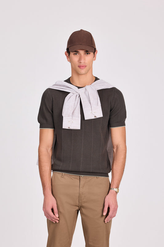 Knitted Modal Cotton T-Shirt