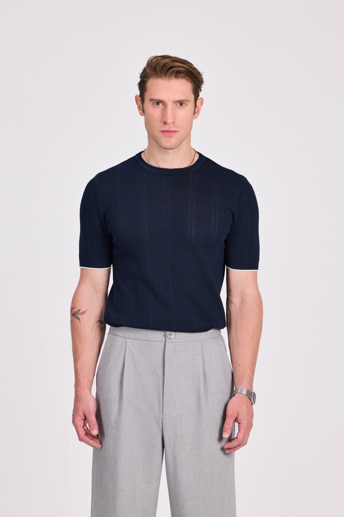 Knitted Modal Cotton T-Shirt