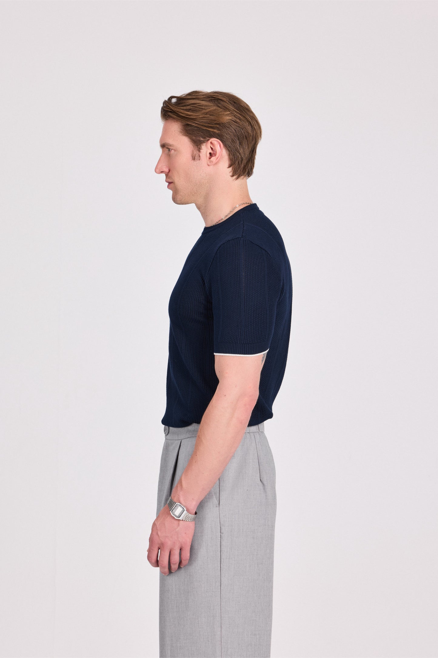 Knitted Modal Cotton T-Shirt
