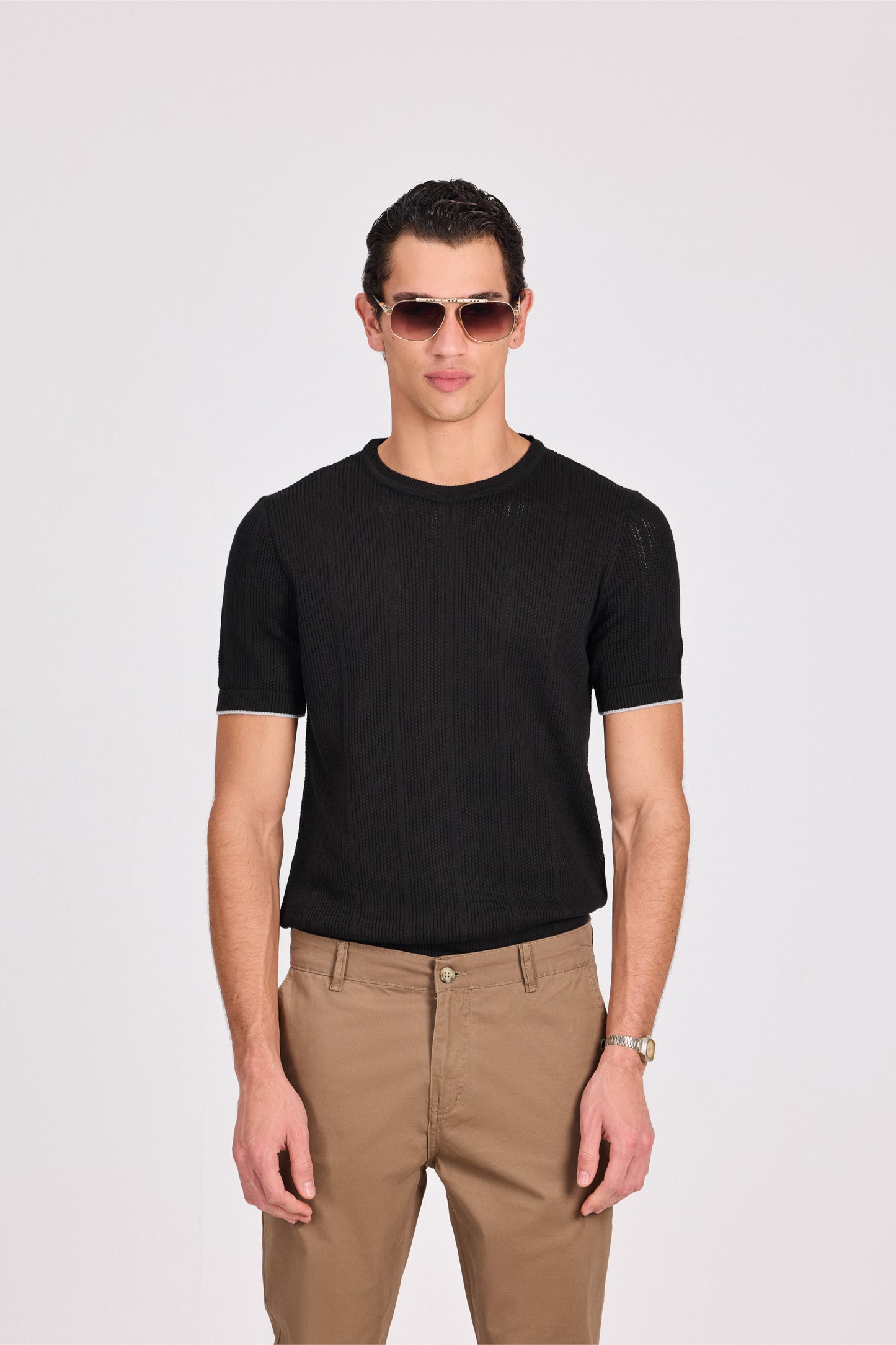 Knitted Modal Cotton T-Shirt