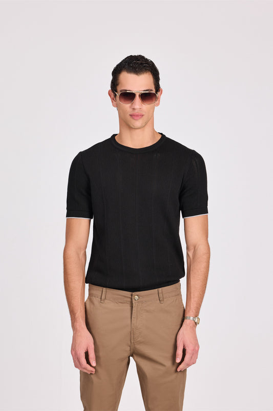 Knitted Modal Cotton T-Shirt