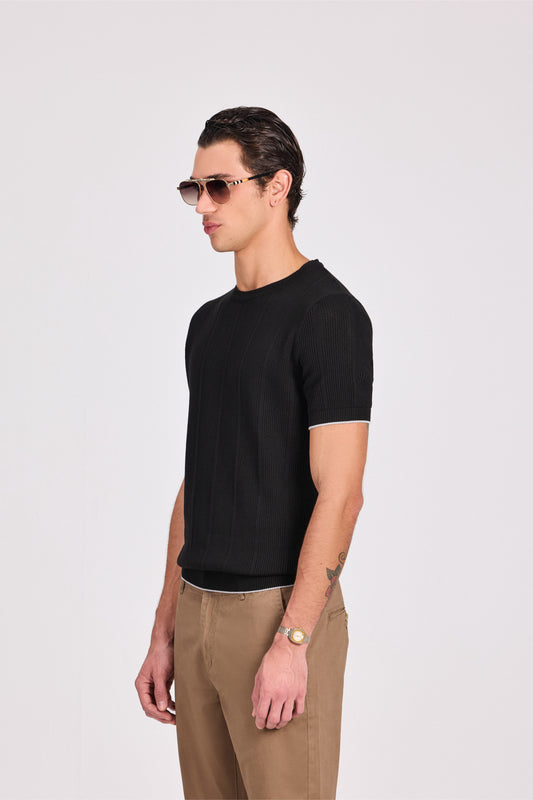 Knitted Modal Cotton T-Shirt