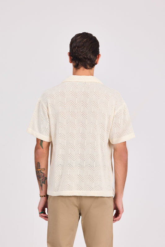 Off White Marine Cotton Shirt