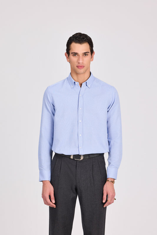Classic Cotton Polyester Jacquard Shirt