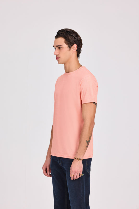 Poly-Cotton Jacquard T-Shirt