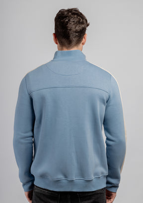 Baby-Blue Zipper Sweatshirt