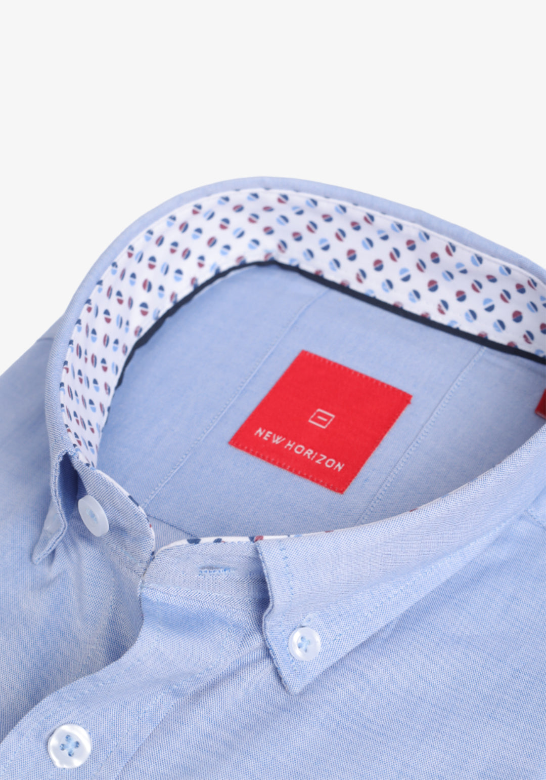 Arctic Blue Jacquard Cotton Shirt