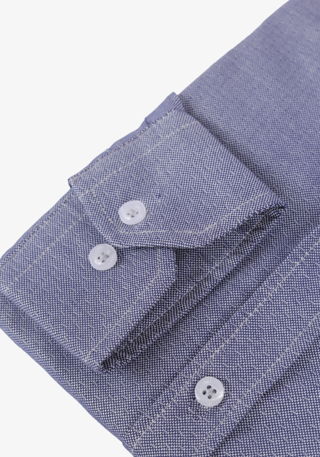 Eclipse Blue Jacquard Cotton Shirt