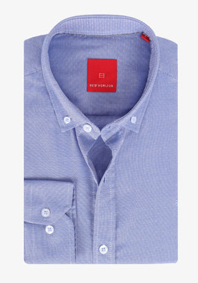 Blue Jacquard Cotton Shirt