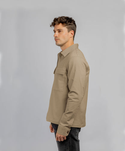 Dark Beige Worker Jacket