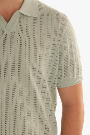 Mint Knit Polo T-shirt