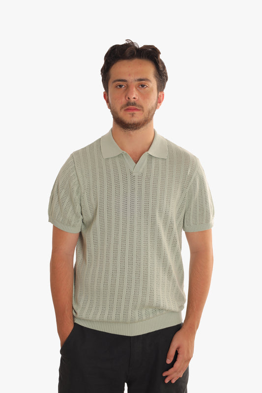 Mint Knit Polo T-shirt