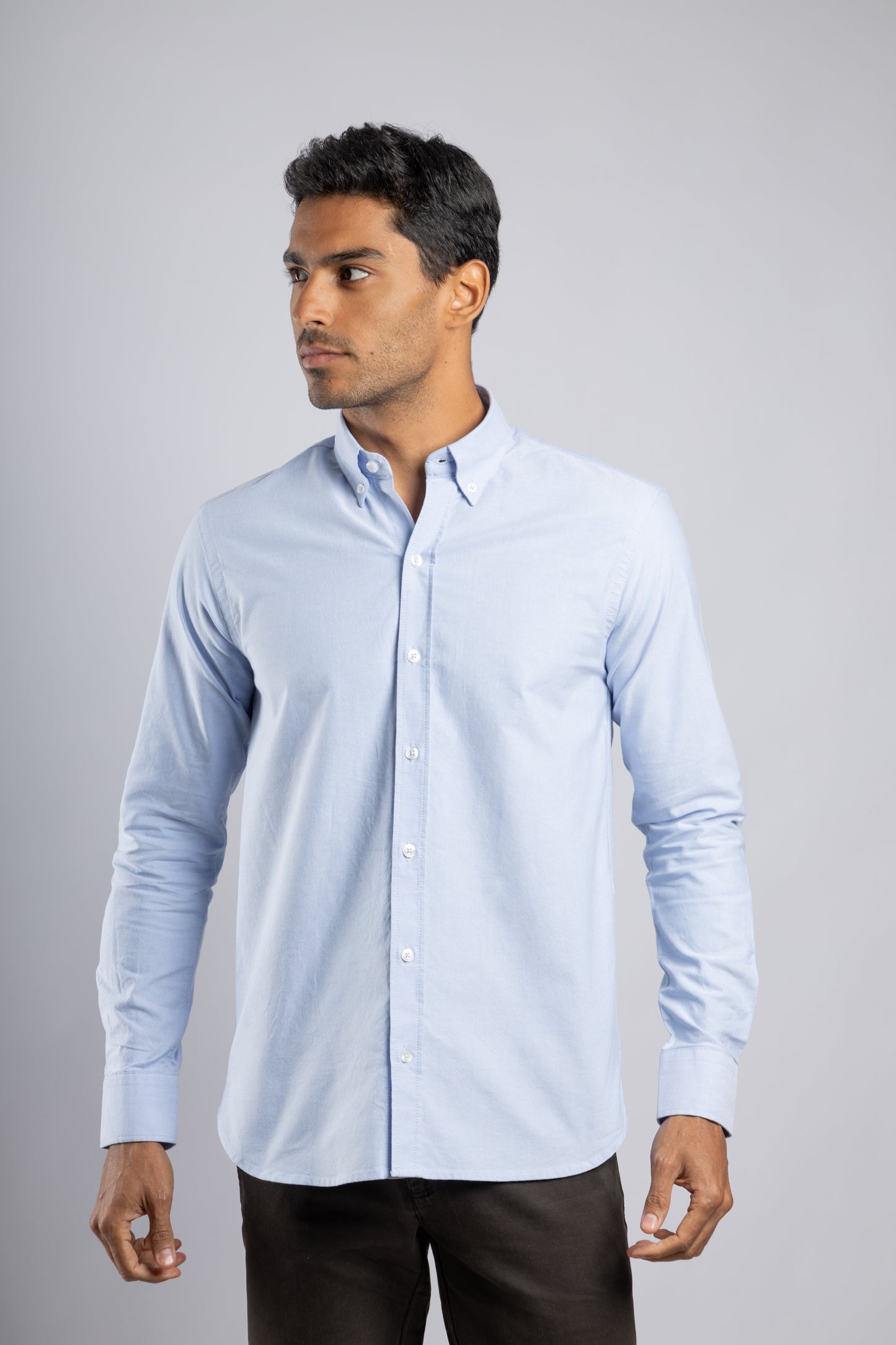 Baby Blue Plain Oxford Shirt