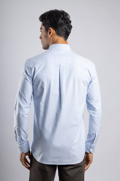 Baby Blue Plain Oxford Shirt