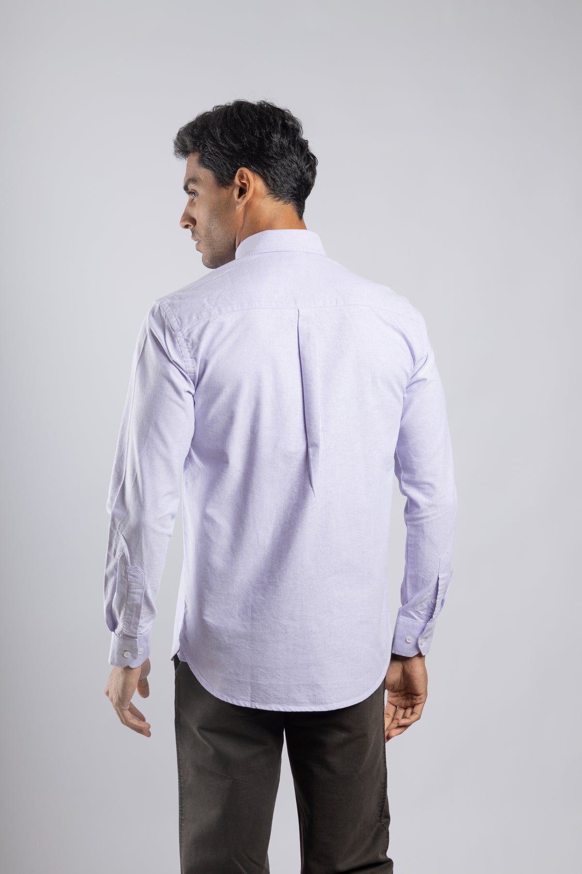 Purple Plain Oxford Shirt