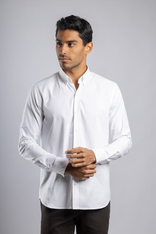 White Plain Oxford Shirt