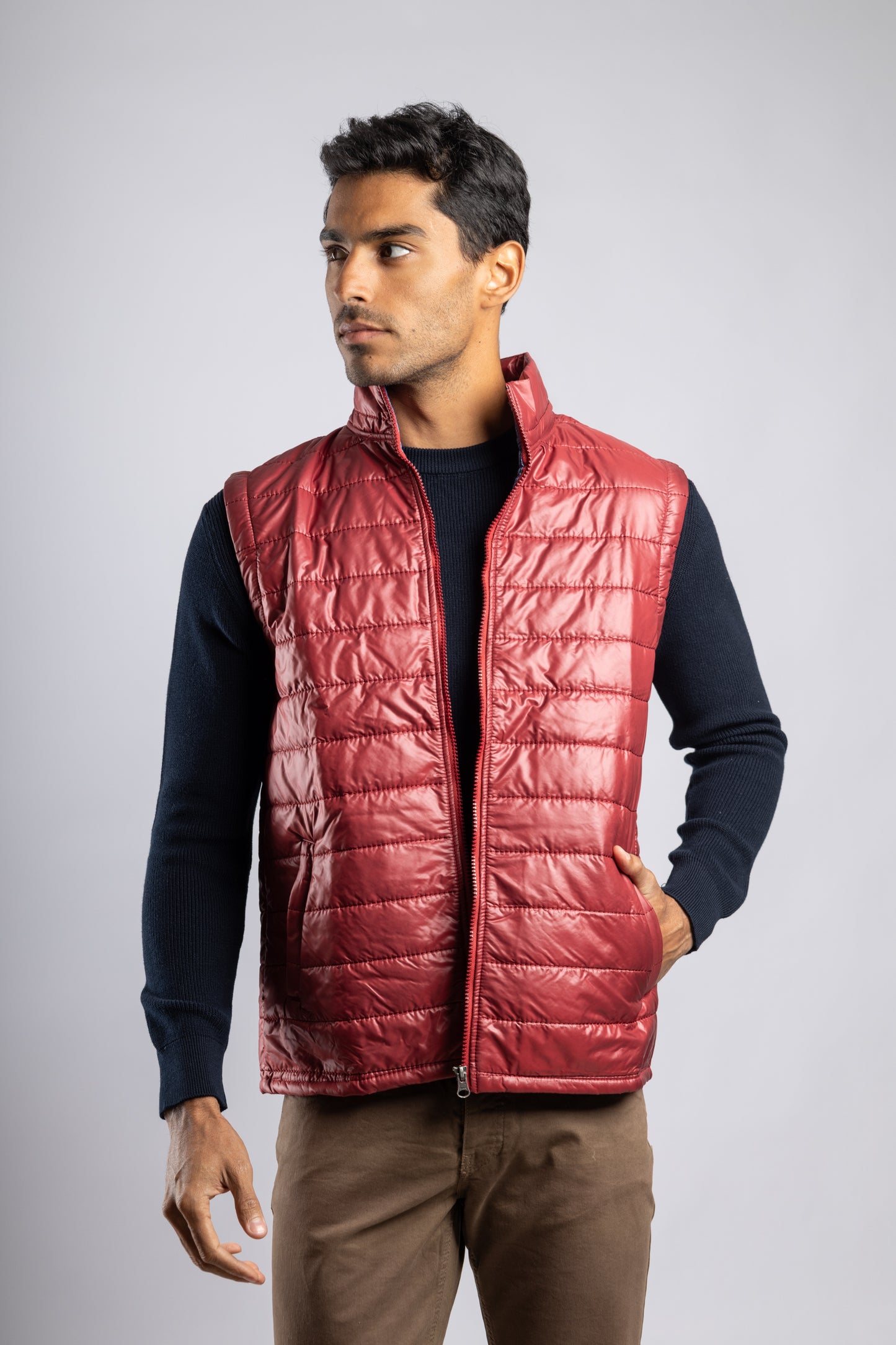 Burgundy Waterproof Vest