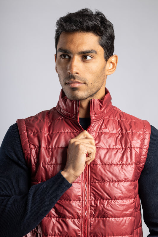 Burgundy Waterproof Vest