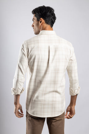 Checkered Long Sleeves Cotton Shirt