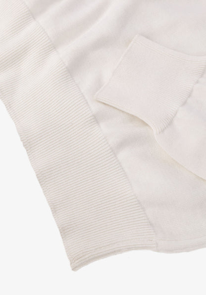 Off-white & Gray Round Neck cotton pullover