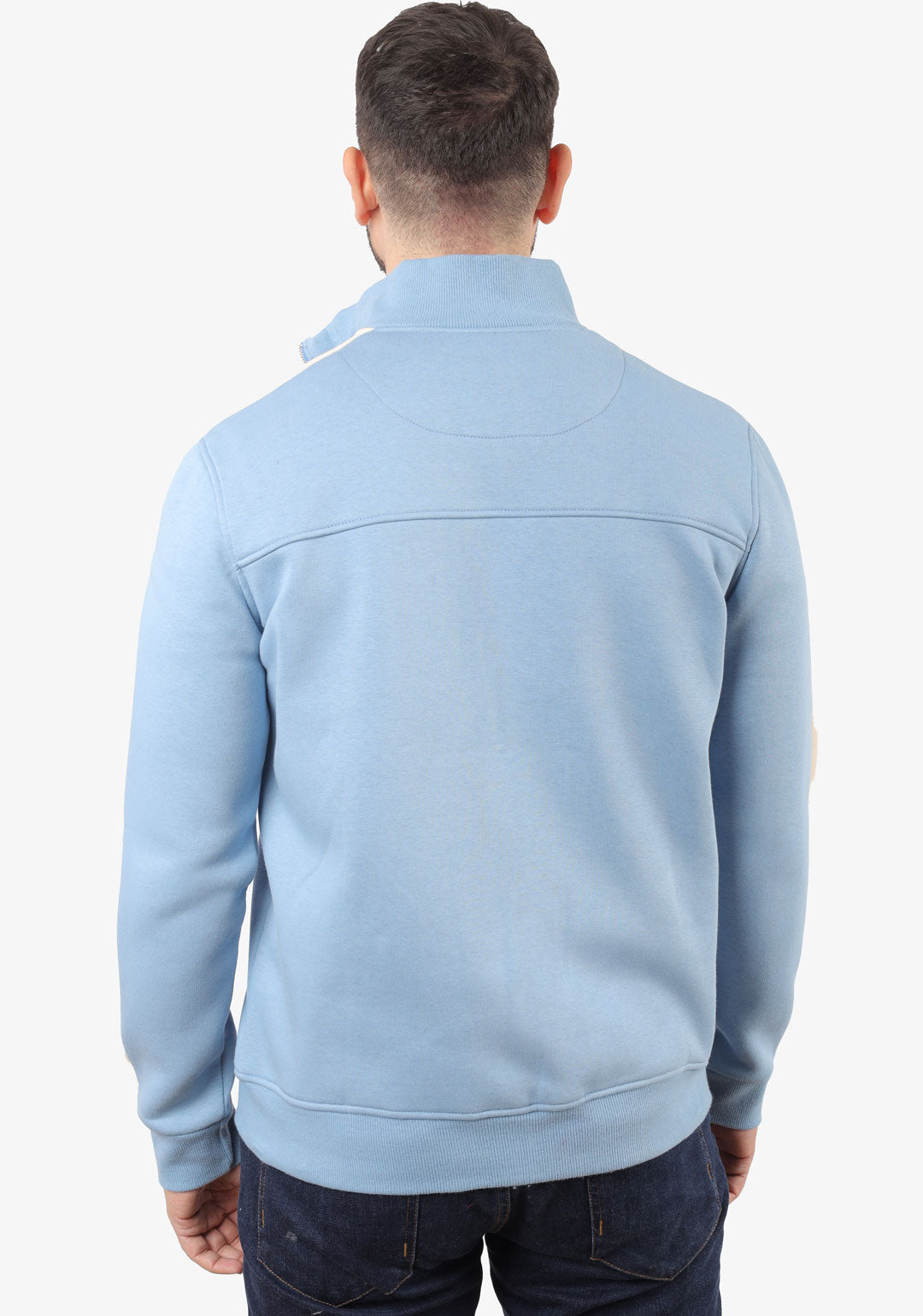 Baby-Blue Zipper Sweatshirt