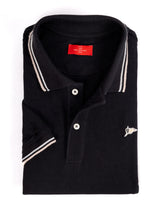 Black Striped Polo