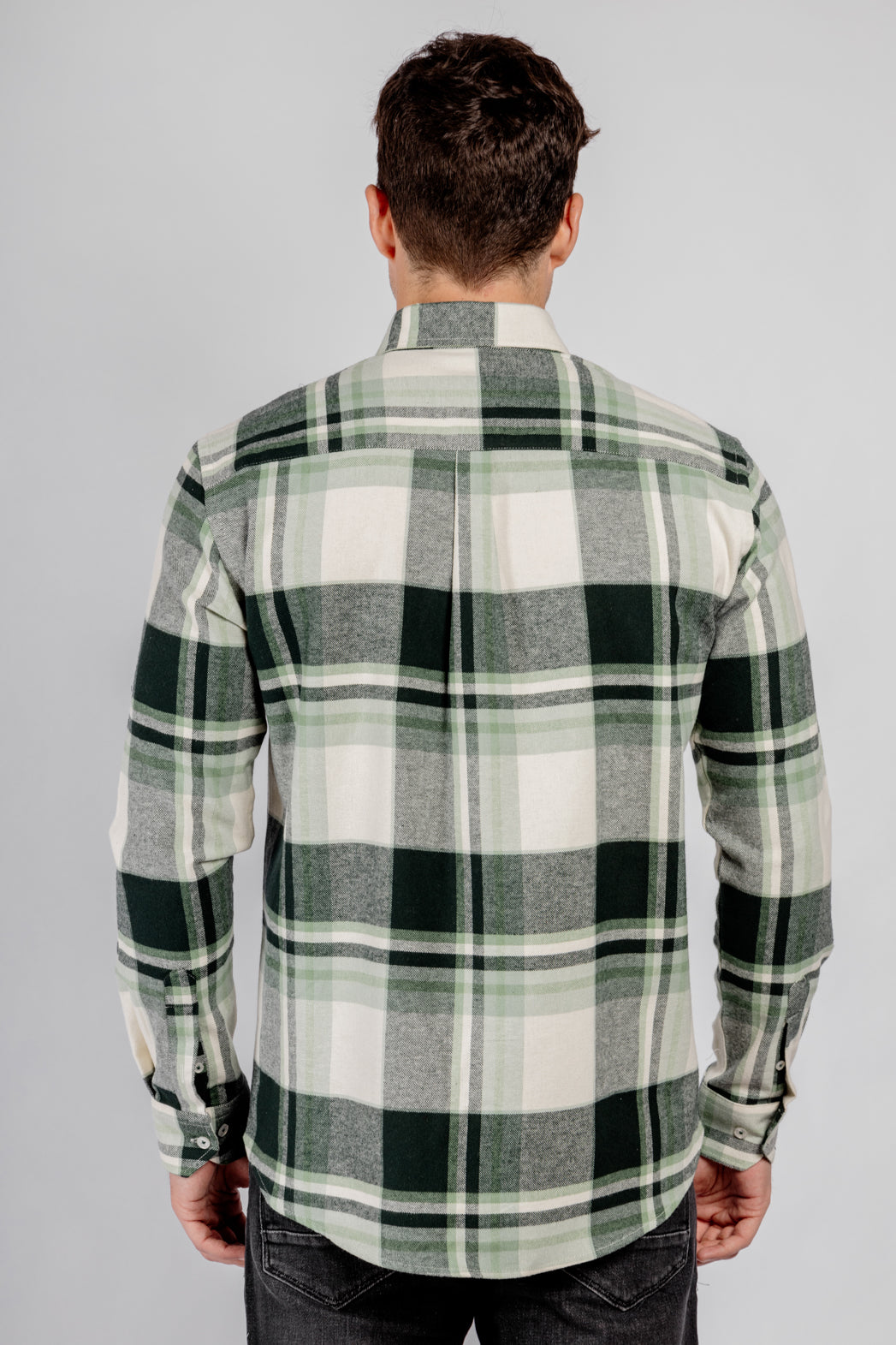 Checkered Long Sleeves Cotton Shirt