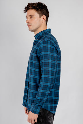 Checkered Long Sleeves Cotton Shirt