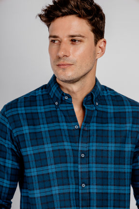 Checkered Long Sleeves Cotton Shirt