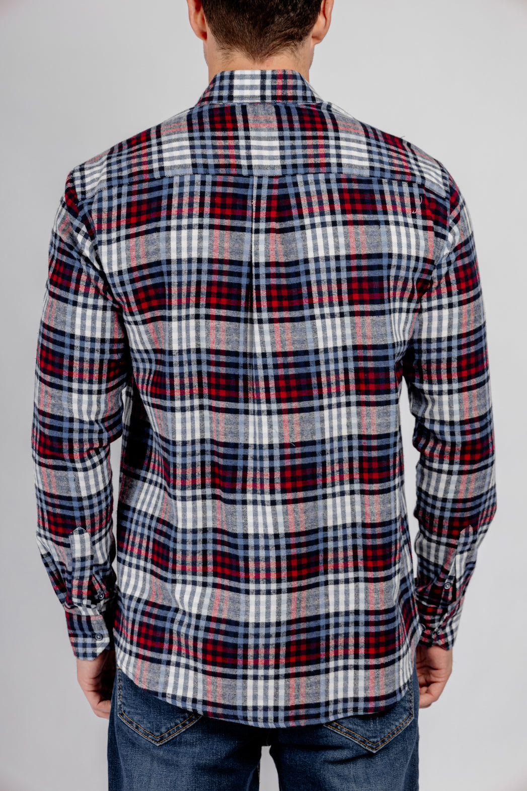 Checkered Long Sleeves Cotton Shirt