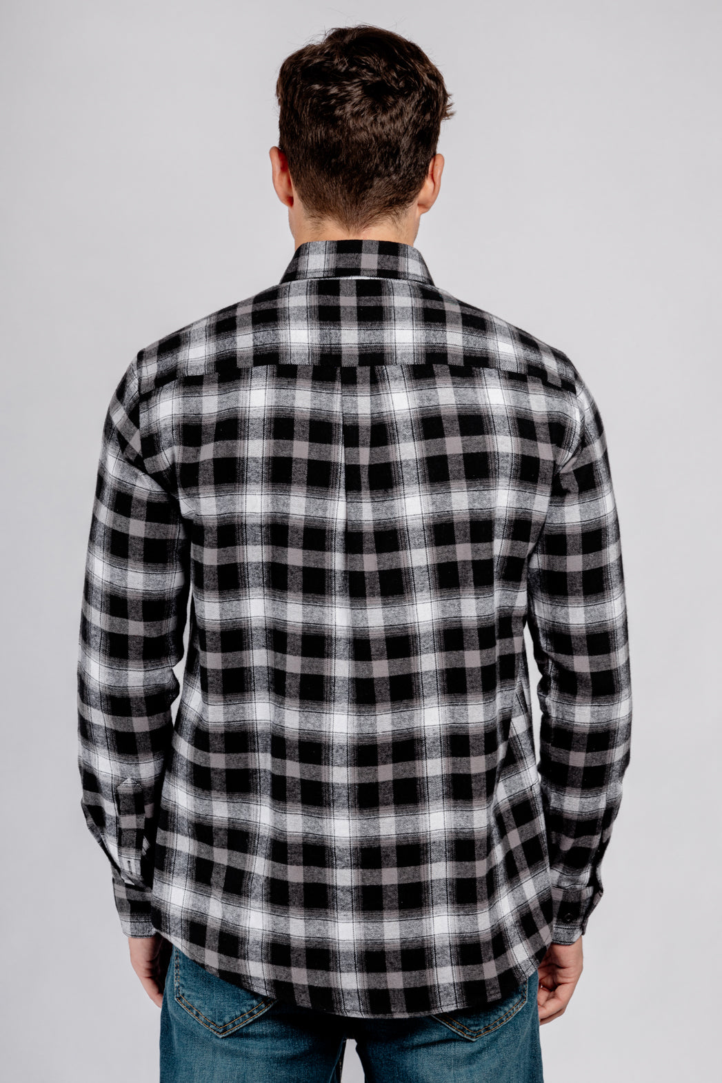 Checkered Long Sleeves Cotton Shirt