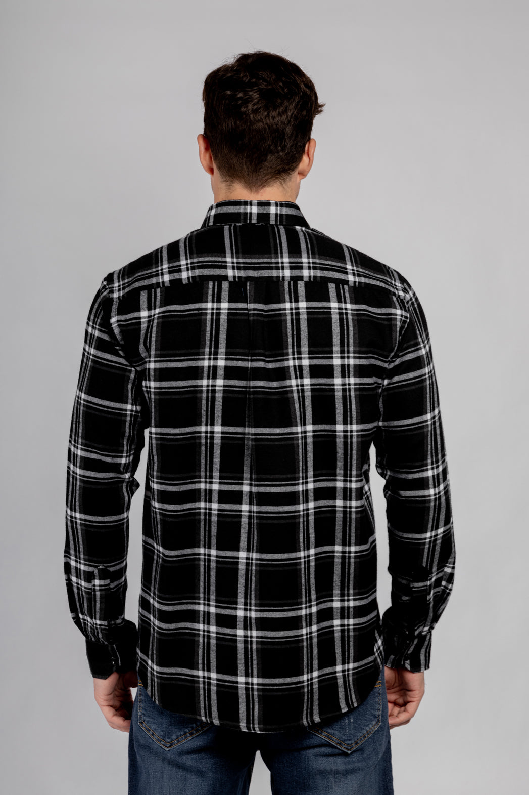 Checkered Long Sleeves Cotton Shirt