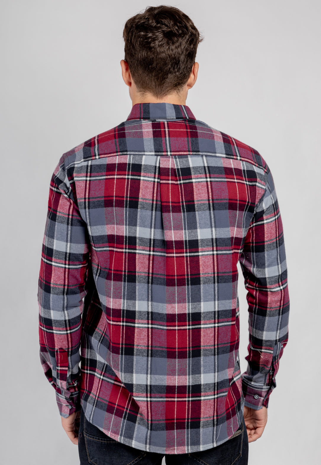 Checkered Long Sleeves Cotton Shirt