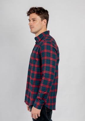 Checkered Long Sleeves Cotton Shirt