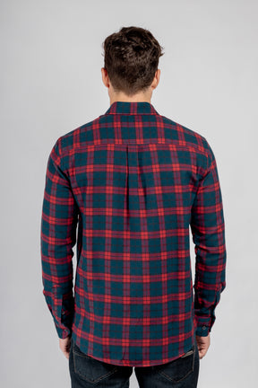 Checkered Long Sleeves Cotton Shirt