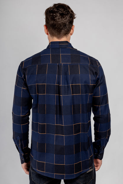 Checkered Long Sleeves Cotton Shirt