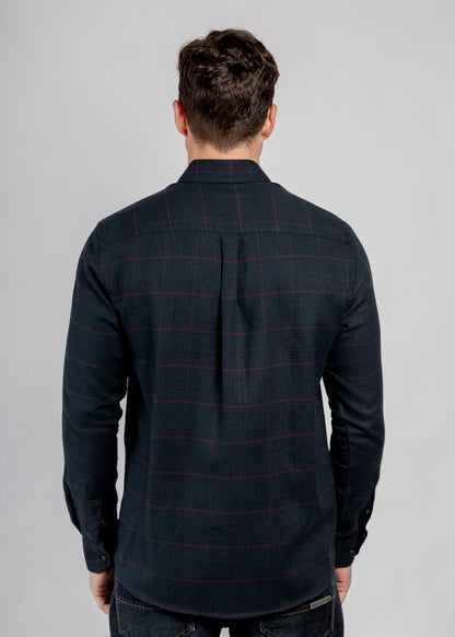 Checkered Long Sleeves Cotton Shirt