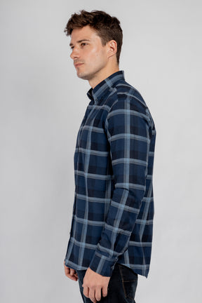 Checkered Long Sleeves Cotton Shirt