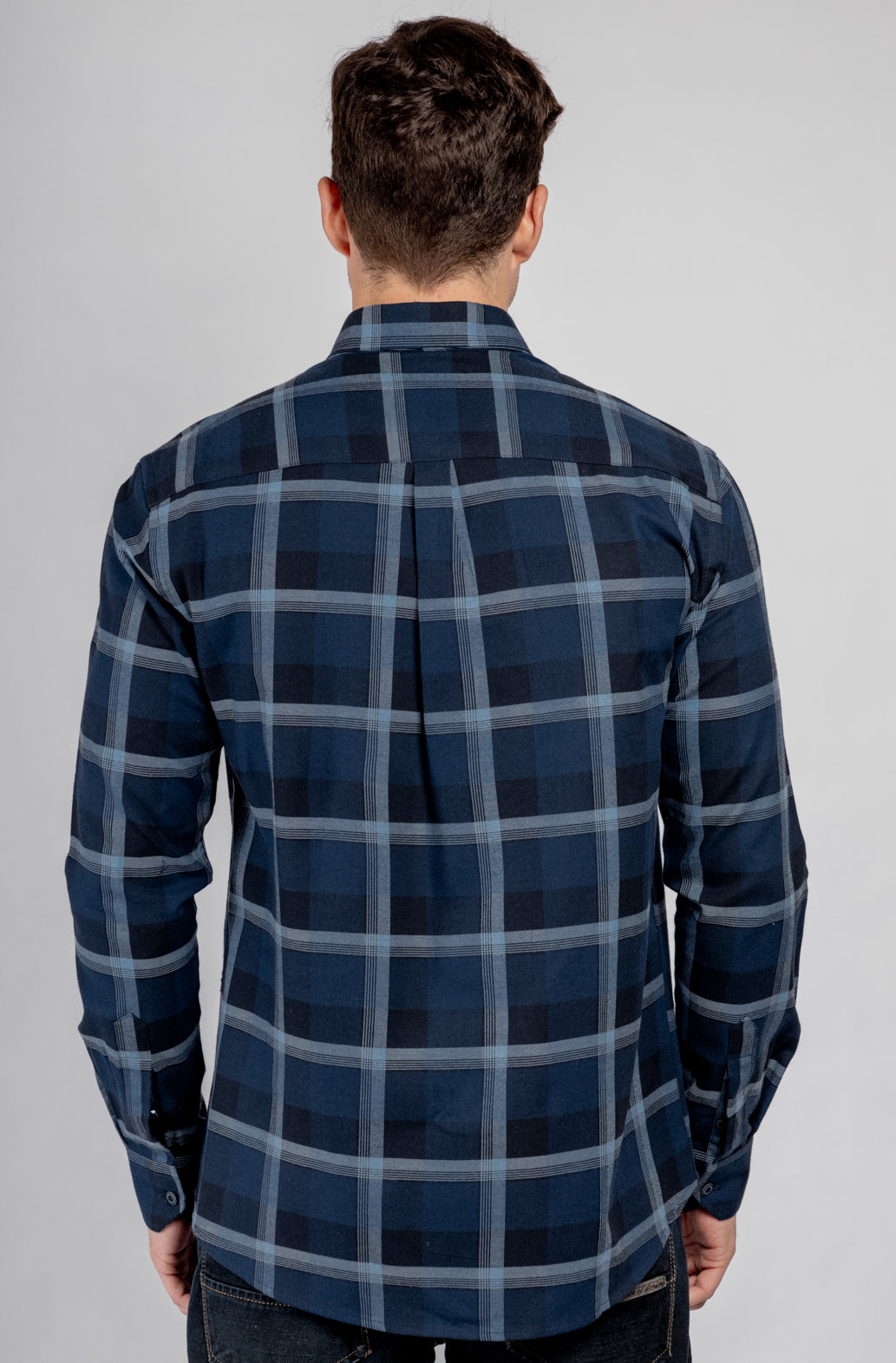 Checkered Long Sleeves Cotton Shirt