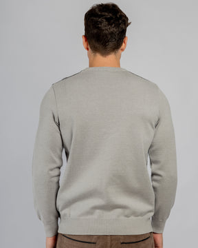 Storm Grey Crew Neck Pullover