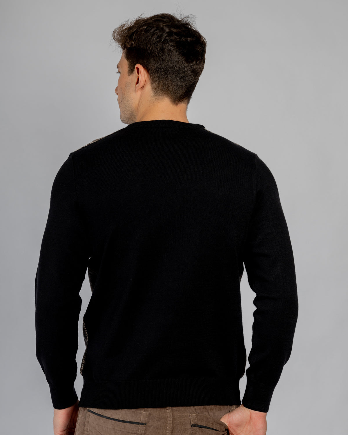 Dark Earth Brown Crew Neck Pullover