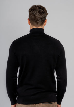 Black High Collar Pullover