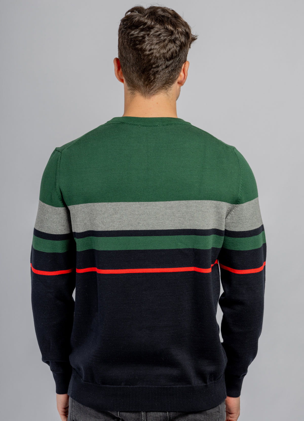 Olive Crew Neck Cotton Pullover