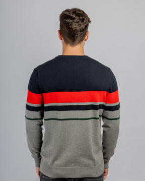 Navy Crew Neck Cotton Pullover