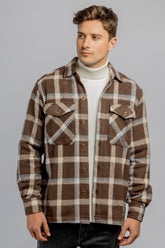 Brown Checkered Overshirt