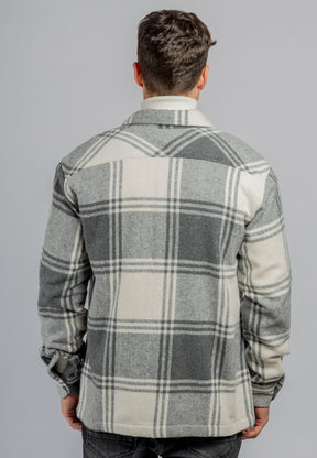 Light Gray Checkered Overshirt