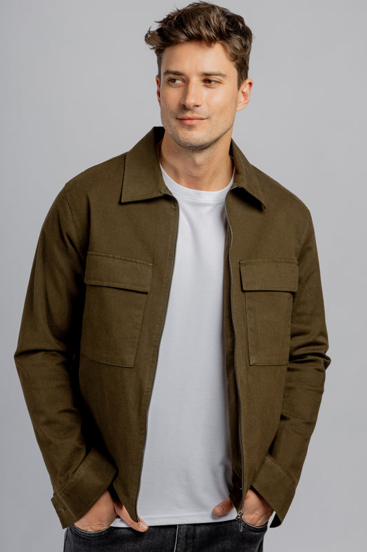 Olive Worker Jacket