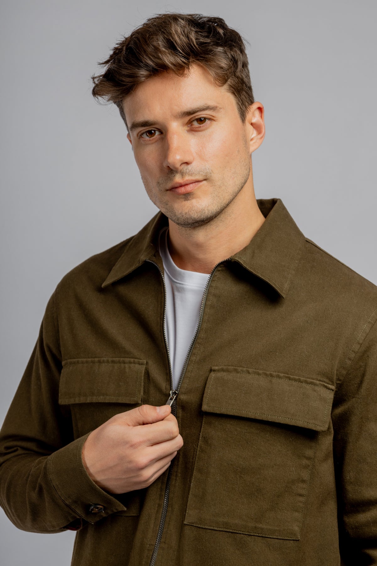 Olive Worker Jacket