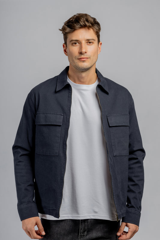 Navy Worker Jacket